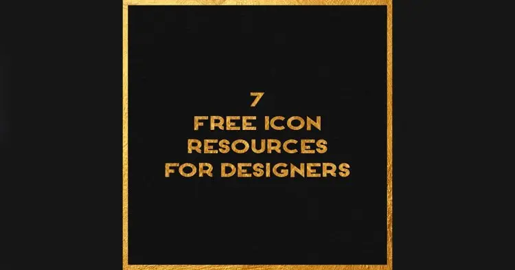 7 Free Icon Resources For Designers