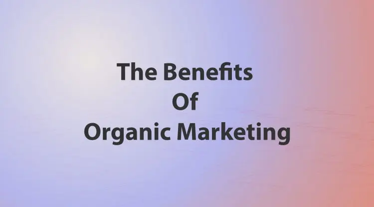 The Benefits Of Organic Marketing